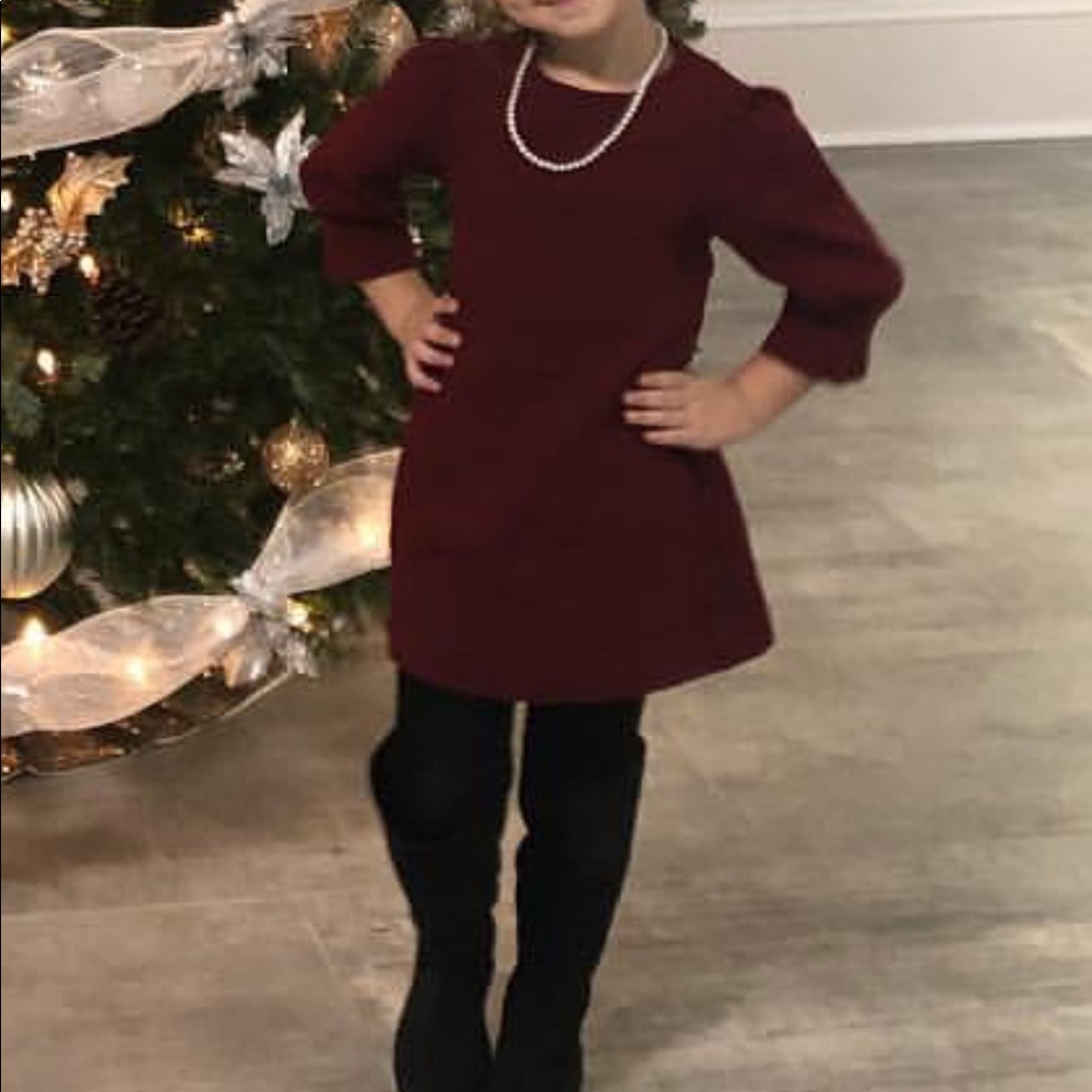 Zara burgundy dress size 5